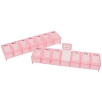 Pill Box Light Red Braille