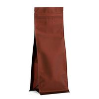 Satin Bronze Zip Top Square Bottom Gusseted Pouch - 4-1/8 X 3-1/8 X 10-7/8 - Package 50