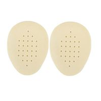 3 Pairs Girl Skid-Proof Forefoot Pads Shoe Insoles, Light Yellow