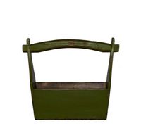 Antique Revival Wooden Knick-Knack Holder, Green