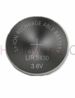 Hillflower 2 Piece LIR2430 2430 CR2430 LM2430 BR2430 Rechargeable Bulk 3.6V Lithium Battery
