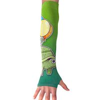 QG ZZX Funny Tortoise Tied Balloon Unisex Compression Arm Sleeves UV Protection Performance Arm Sleeve - for Outdoor Sports Baseball,Basketball,Football (1 Pair)