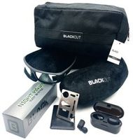 Blackout Travel Kit- The Ultimate Travel Accessory Kit Including Blackout Bands Sleep Mask, Blackout Neck Pillow, True Wireless Headphones, and Travel Accessory Bag