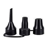 Miklan Replacement Nozzles Pump Nozzles Head Plastic Nozzle for Partial Air Bed, Air Pump Accessory, Black