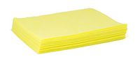 TaskBrand N-DSMQPY Hospeco Mineral Oil Treated Duster, Quarter-Fold, Poly Packed, Specially Treated to Attract and Hold Dust, 12" x 17", Yellow (10 Packs of 40)