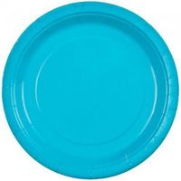 Pans Pro Party Colors 7" Inch Round Dinner Paper Plate's (48, Royal Blue)