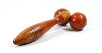 Wooden Thai Wood Double Roller Massage Stick Ball Massager Body