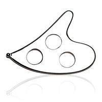 Stainless Steel Gua Sha Scraping Massage Tool - H-Brotaco IASTM Tools Great Soft Tissue Mobilization Tool (M)
