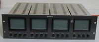 Sony PVM-411 4" Quad Black & White Monitor 4 Security Surveillance Monitors