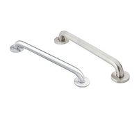 Moen 8724 Home 24-Inch Bathroom Grab Bar, Stainless with Moen R8712P 12-Inch Bathroom Grab Bar, Peened