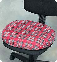 18" Foam Invalid Ring Cushion, Plaid
