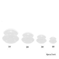 Finly Silicone Chinese Cupping Therapy Set Vacuum Cups Kit for Cellulite Pain Relief Relaxation Acupuncture Cupping Massage Muscle,White