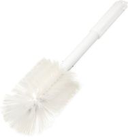 Carlisle 4000202 Sparta Spectrum Multi-Purpose Oval Valve and Fitting Brush, Plastic Handle, White Polyester Bristles, 6" L x 5" Dia. Brush, 16" Overall Length (Case of 6)