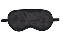 Soft Silk Sleeping Eye Mask Cover Eyeshade (Black)