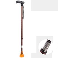 Aluminum Alloy Walker, Non-slip, Thick, Retractable Solid Wood Crutches Aluminum Alloy Non-slip Thickening Can Be Adjusted to the Height of the Elderly (69-99cm Adjustable Height)
