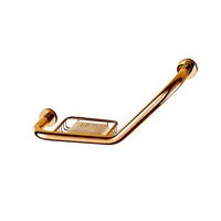Grab Bar Handrail, Rose Gold Copper Anti-Slip Safety Railing with Soap Box Elderly Disabled Access Rails Bathroom Toilet Shower Handrail Shower Handle Bathroom Balance Bar (Size : Parent)