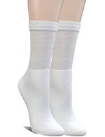 Yomandamor Womens Bamboo Diabetic Crew Socks With Seamless Toe,6 Pairs Size 9-11