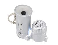 Skycoolwin Arrive Magnifier Collapsible 60X Mini Microscope with LED magnifying Glass(Silver)