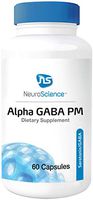 NeuroScience Alpha GABA PM - Sleep Aid with High Dose L-Theanine (400 Milligrams), Melatonin and Valerian (60 Capsules)