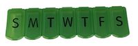 Apex 7-Day Ultra Bubble-Lok Pill Organizer (XL, Kelly Green)