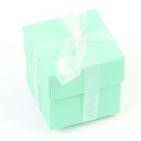 Koyal 2-Piece 50-Pack Square Favor Boxes, Mint
