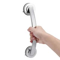 Rust-Resistant Steel Shower Handle Bathroom Balance Bar Safety Hand Rail Support for Tub, Handicap, Elderly, Injury, Kid, Senior Assist Bath Handle, Non Skid Textured Grab Handicap and Bathtub Safet