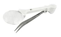 Multi Purpose Magnifying Glass with Fine Point Tweezers and LED Light