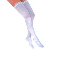 Jobst Anti-Embolism Closed Toe Thigh Highs w/Silicone Band - 18 mmHg White Large
