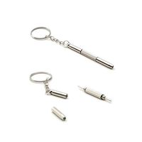 Repair Tool 3 in 1 Mini Stainless Steel Screwdriver Keychain Eyeglass Repair kit - 2 Pack SCREWDRIVER for Optical/Glasses/Eyeglass Frames/Sunglasses/Jewellery/Watches Fix Glasses, Change Watch, Laptop