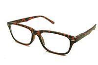 ColorViper basic square reader Unisex spring temple Reading Glasses (B1 Medium Size Square Shiny Tortoise, 1.50)