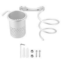 Hair Dryer Support, Wall Mounted Shelf Rack Bracket Hairdryer Support Holder Hair Drier Organizer for Bathroom Use Keep Neat.