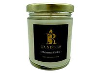3R Candles Christmas Cookie Scented Candle Soy/Paraffin Wax Glass jar - Fall & Winter Home Decor Gifts for Holiday & Christmas Season - Essential Ideas - with Vanilla Bean & Nutmeg