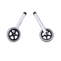 Walker Wheels Replacement Feet, Universal for Folding Medical Walker Accessories Parts Set, 5 Inch Wheels
