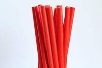 Red Paper Straws (100)