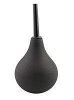 1Pcs Silicone Enema Bulb - Soft Safe and Comfortable Intestinal Cleanser Vaginal Washing Anal Medical Douche for Men and Women Black (160ML/5.3oz)