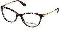 Dolce & Gabbana Dolce & Gabanna DG3258 911 54 Cube Black/gold Woman Butterfly Eyeglasses - Black