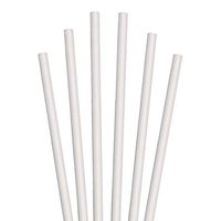 Aardvark 7.75" White Jumbo Paper Straws, 4,800 ct