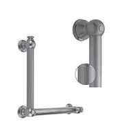 Jaclo G33-16H-16W-SN Straight Reeded Grab Bar, Satin Gold
