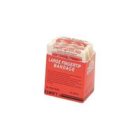 North by Honeywell 017700 Adhesive Bandage, Blue, not metal detectable, Woven Fingertip,"8", 25 per box