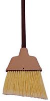 Zephyr 34058 Zip-Qik Wide Angle Broom with Plastic Handle, 9" Head Width, 54" Overall Length, Brown (Case of 12)