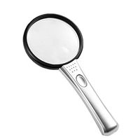 ZFDJ Magnifying Glass, 10X 20X Magnifier for Reading, Large Magnifying Lens for Jewelers Book Newspaper Insect Classroom Science Kids Toys