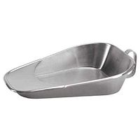 Case of 6 Stainless Steel Bedpans. Steel Fracture Bedpan for Bedbound Patient, Elderly Women and Men. Bed Pan Seat Urinal with Contoured Shape. Latex Free.