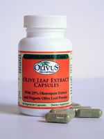 OliveLeafMAX Olive Leaf Extract (25% Oleuroepin) + Organic Olive Leaf Powder + No Fillers + 60 Vegetarian Capsules + Sourced from Spain and Manufactured in USA at GMP Facility