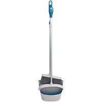 WEIFAN CAI- Long Handle Can Stretch Dustpan and Brush Sets Sweep Set Easy to Store Cleaning The Living Room (Color :Blue, Size : 88x27cm)