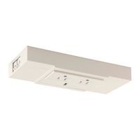 Ikea 2 outlet power strip with USB port, white