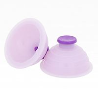 Hansol One Touch Silicon Cupping 10p Set with Pouch case Acupuncture Full Body Massage by Hansol