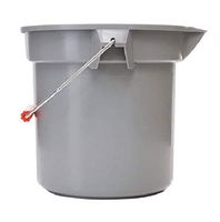 640-2614-GRAY - 14 qt - Brute Round Buckets, Rubbermaid Commercial - Each
