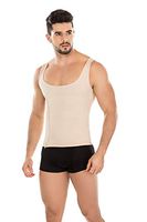 Fajas Colombianas Hombre para Bajar de Peso Body Suit for Men Ultra-Flat, Undetectable Seams Zip Front Closure Back Pain Relief Compress Abs  Correct Your Posture Firm Compression Vest