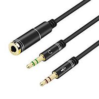 CLCIK2U Multi Headphone Splitter, Audio Splitter Cable,3.5mm 1 Female to 2 Port Male 3.5mm Audio Extension CTIA Standard for Speaker, Headphones, Audio, Smartphones etc