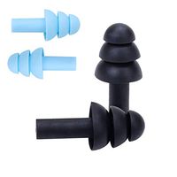 Junhua Ear Plugs Reusable Waterproof Earplugs, Comfortable Earplugs for Sleeping Swimming Snoring Plane Shooting Work Wine-bar Travel and Loud Events, 2 Pair -33 NRR